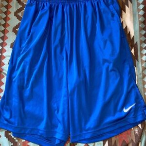 Nike Men's Vibrant Blue Athletic Shorts